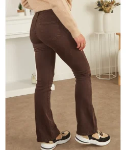 Jeans / Pantalons>La boutique de Lilie JEANS LINDA Marron