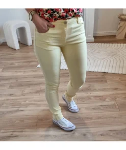 Jeans / Pantalons>La boutique de Lilie JEANS LOUNA Jaune