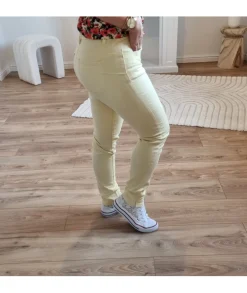 Jeans / Pantalons>La boutique de Lilie JEANS LOUNA Jaune