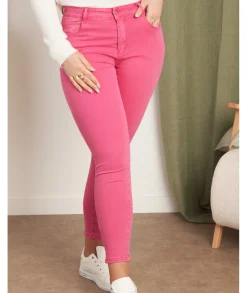 Jeans / Pantalons>La boutique de Lilie JEANS LOUNA Fushia