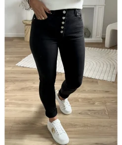 Jeans / Pantalons>La boutique de Lilie JEANS MATHIEU Noir