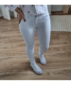 Jeans / Pantalons>La boutique de Lilie JEANS PALOMA Blanc
