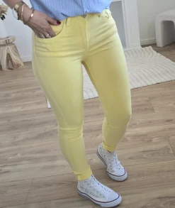 Jeans / Pantalons>La boutique de Lilie JEANS PALOMA II Jaune