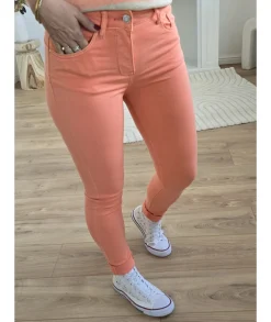 Jeans / Pantalons>La boutique de Lilie JEANS PALOMA II Orange
