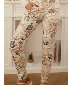 Jeans / Pantalons>La boutique de Lilie JEANS SARAH Marron