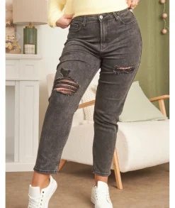 Jeans / Pantalons>La boutique de Lilie JEANS SOLENE Noir