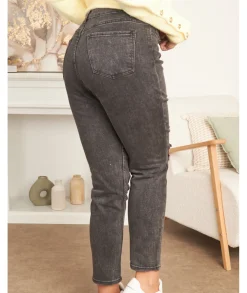 Jeans / Pantalons>La boutique de Lilie JEANS SOLENE Noir