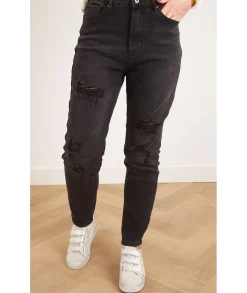 Jeans / Pantalons>La boutique de Lilie JEANS STACY Noir