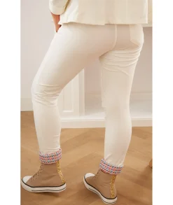 Jeans / Pantalons>La boutique de Lilie JOGGING SARAH Blanc