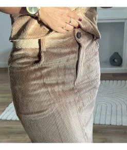 Jupes / Shorts>La boutique de Lilie JUPE ANNE HELENE Taupe