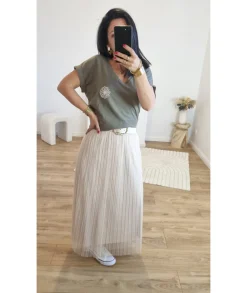 Jupes / Shorts>La boutique de Lilie JUPE BERANGERE EN TULLE Beige