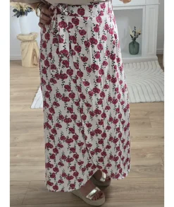 Jupes / Shorts>La boutique de Lilie JUPE CHARLOTTE Bordeaux