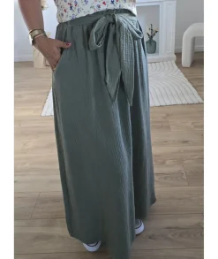 Jupes / Shorts>La boutique de Lilie JUPE CHIARA Kaki