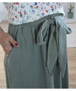 Jupes / Shorts>La boutique de Lilie JUPE CHIARA Kaki