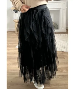 Jupes / Shorts>La boutique de Lilie JUPE ESTELLE Noir