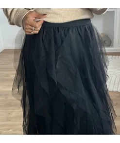 Jupes / Shorts>La boutique de Lilie JUPE ESTELLE Noir