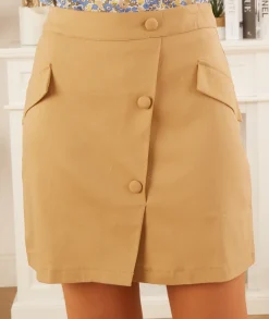 Jupes / Shorts>La boutique de Lilie JUPE JALIA Beige