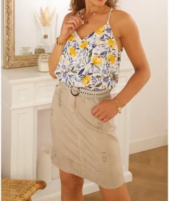 Jupes / Shorts>La boutique de Lilie JUPE KAMILA Beige
