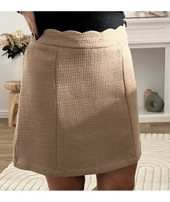 Jupes / Shorts>La boutique de Lilie JUPE KARLITA Taupe