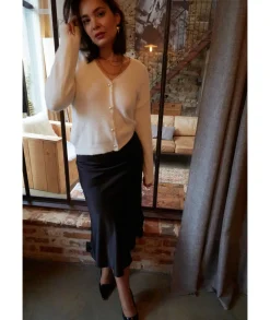 Jupes / Shorts>La boutique de Lilie JUPE LONGUE VALENTINE Noir