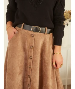 Jupes / Shorts>La boutique de Lilie JUPE NAELYS Camel