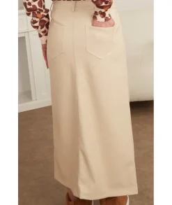 Jupes / Shorts>La boutique de Lilie JUPE OPHELIA Beige