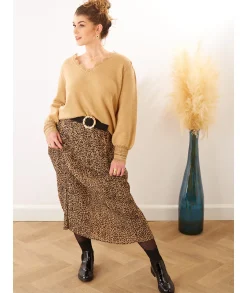 Jupes / Shorts>La boutique de Lilie JUPE REBECCA Camel