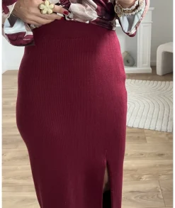 Jupes / Shorts>La boutique de Lilie JUPE SABRINA Bordeaux
