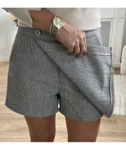 Jupes / Shorts>La boutique de Lilie JUPE SHORT ALBANE Noir