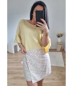 Jupes / Shorts>La boutique de Lilie JUPE SHORT BIANKA Beige