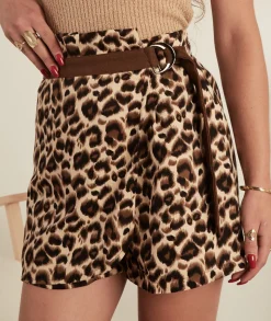 Jupes / Shorts>La boutique de Lilie JUPE SHORT KARINA Marron