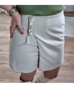 Jupes / Shorts>La boutique de Lilie JUPE SHORT VIVIANE Beige