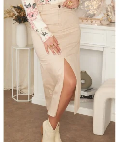 Jupes / Shorts>La boutique de Lilie JUPE TIFFANY Beige