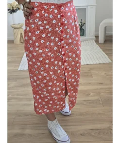 Jupes / Shorts>La boutique de Lilie JUPE TOSCANE Rouge