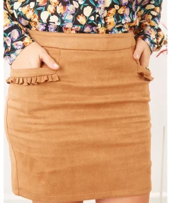 Jupes / Shorts>La boutique de Lilie JUPE ULISSE Taupe