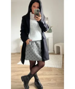 Jupes / Shorts>La boutique de Lilie JUPE VIRGINIE Gris