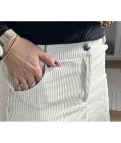 Jupes / Shorts>La boutique de Lilie JUPE YANNICK DOUBLURE SHORT Beige