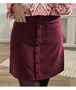 Jupes / Shorts>La boutique de Lilie JUPE YLEANA Bordeaux