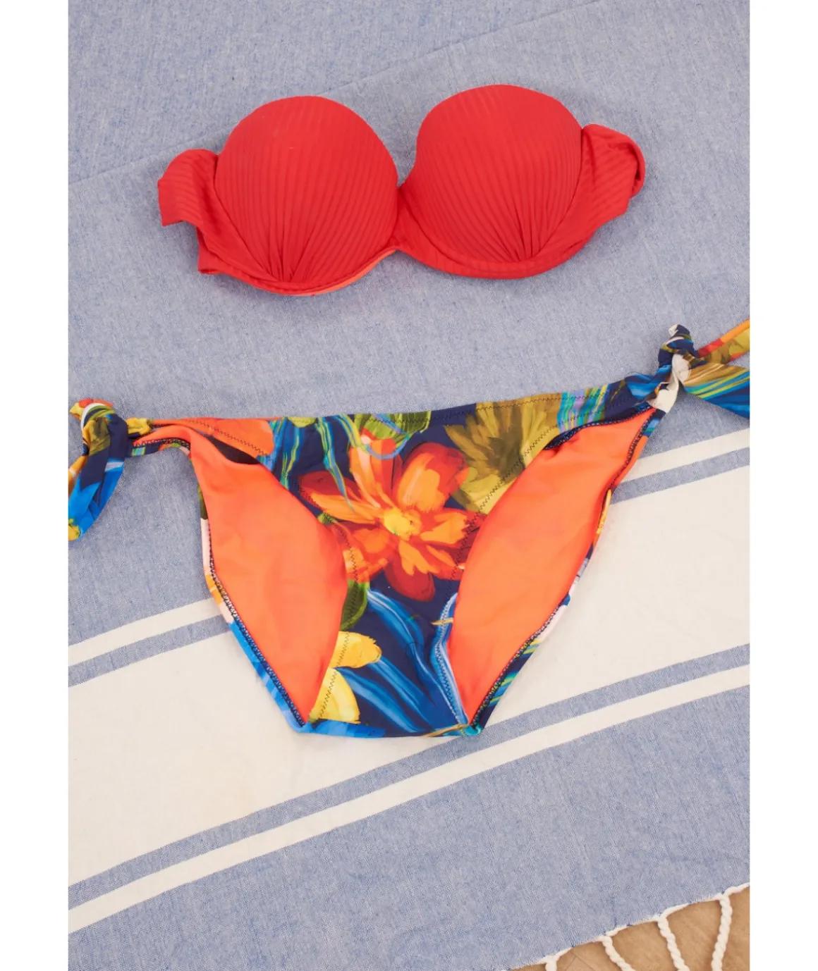Lingerie & Bain>La boutique de Lilie MAILLOT DE BAIN CLOTHILDE 2 PIECES Rouge