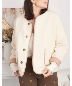 Manteaux>La boutique de Lilie MANTEAU ADELINE REVERSIBLE Beige