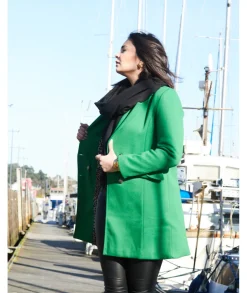 Manteaux>La boutique de Lilie MANTEAU CAPUCINE Vert