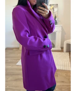 Manteaux>La boutique de Lilie MANTEAU CHARLOTTE Violet