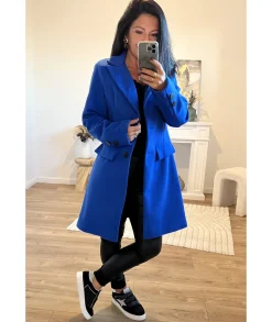 Manteaux>La boutique de Lilie MANTEAU CHARLOTTE Bleuelectrique