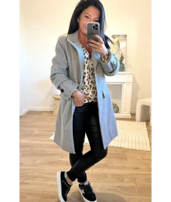 Manteaux>La boutique de Lilie MANTEAU CHARLOTTE Gris