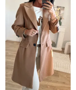 Manteaux>La boutique de Lilie MANTEAU CHARLOTTE Camel