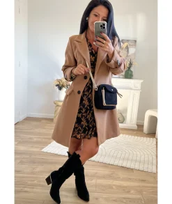 Manteaux>La boutique de Lilie MANTEAU CHARLOTTE Camel
