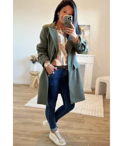Manteaux>La boutique de Lilie MANTEAU CHARLOTTE Kaki