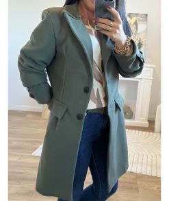 Manteaux>La boutique de Lilie MANTEAU CHARLOTTE Kaki