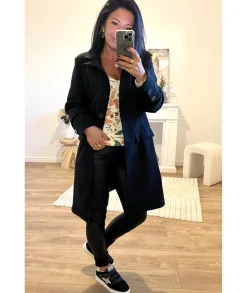 Manteaux>La boutique de Lilie MANTEAU CHARLOTTE Noir
