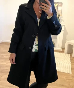 Manteaux>La boutique de Lilie MANTEAU CHARLOTTE Noir
